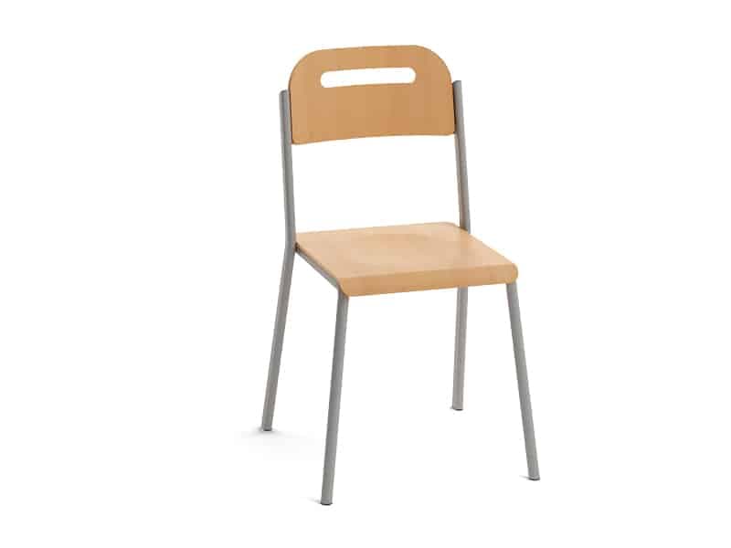 Chaises scolaires ergonomiques empilables