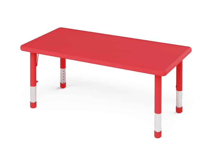 Table papillon rectangulaire rouge